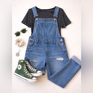 Women’s A New Day Black and White Striped Top